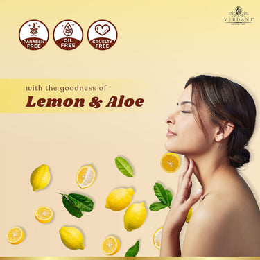 Verdant Natural Care Absolute Relax Body Wash Shower Gel With 100% Natural Aloe Vera Body Wash and Lemon Body Wash Shower Gel - No Parabens, Parabens, Silicones 300 ml